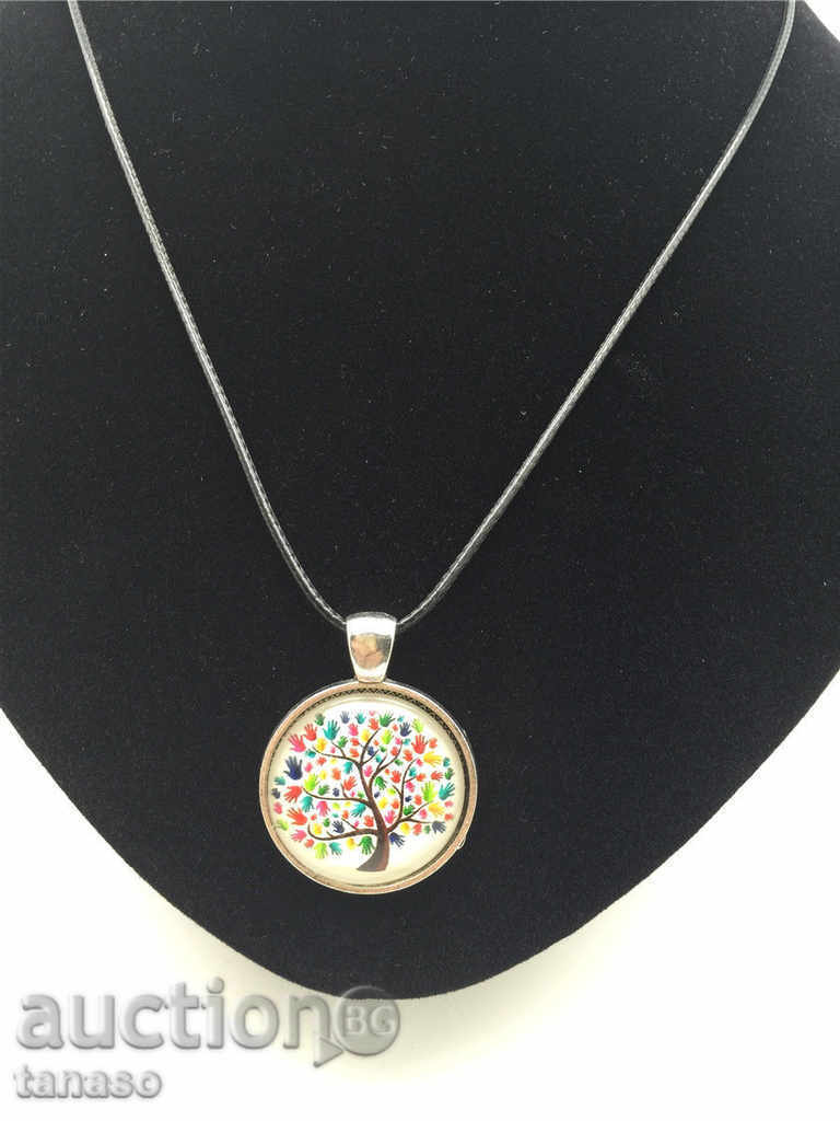 Necklace of Tibetan silver quartz capstone