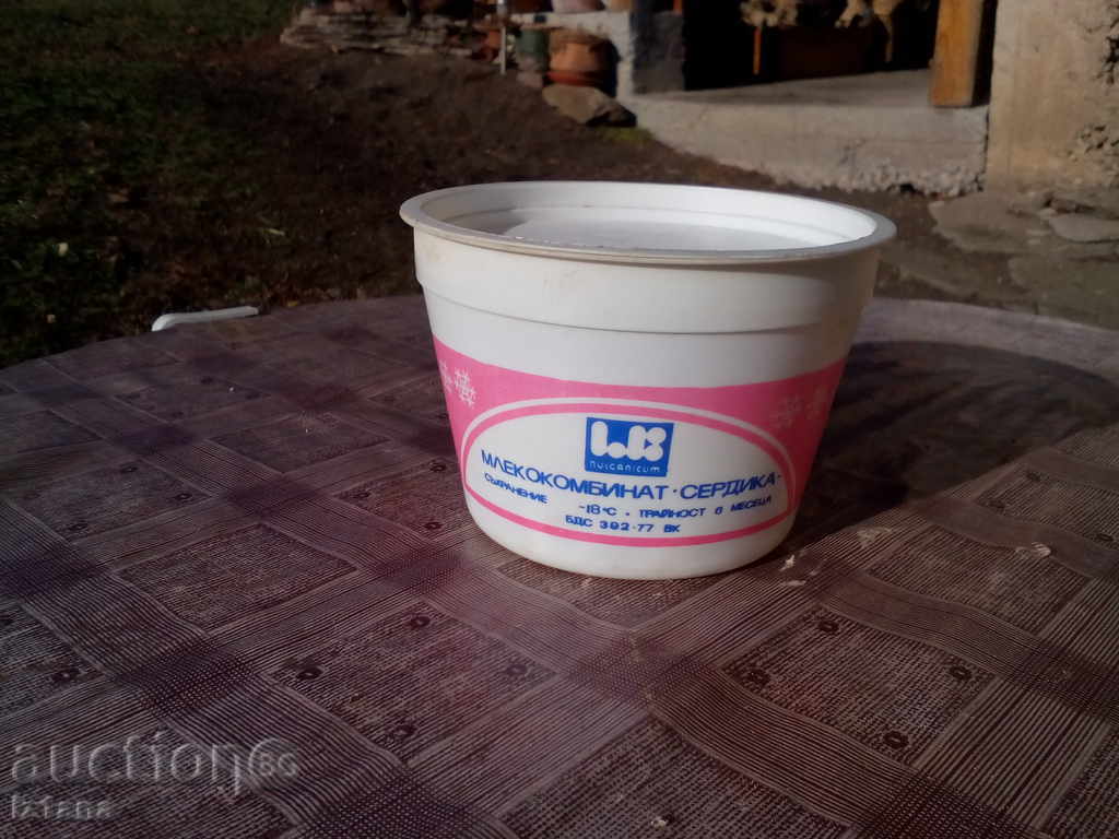 Ice cream box with price 6.00 BGN | € 3.07