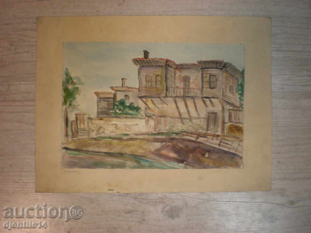 Auction Watercolor-Sozopol Auction Watercolor-Sozopol