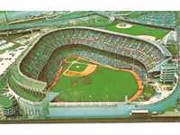 Стара пощенска картичка - Ню Йорк, "Янки стадиум", бейзбол