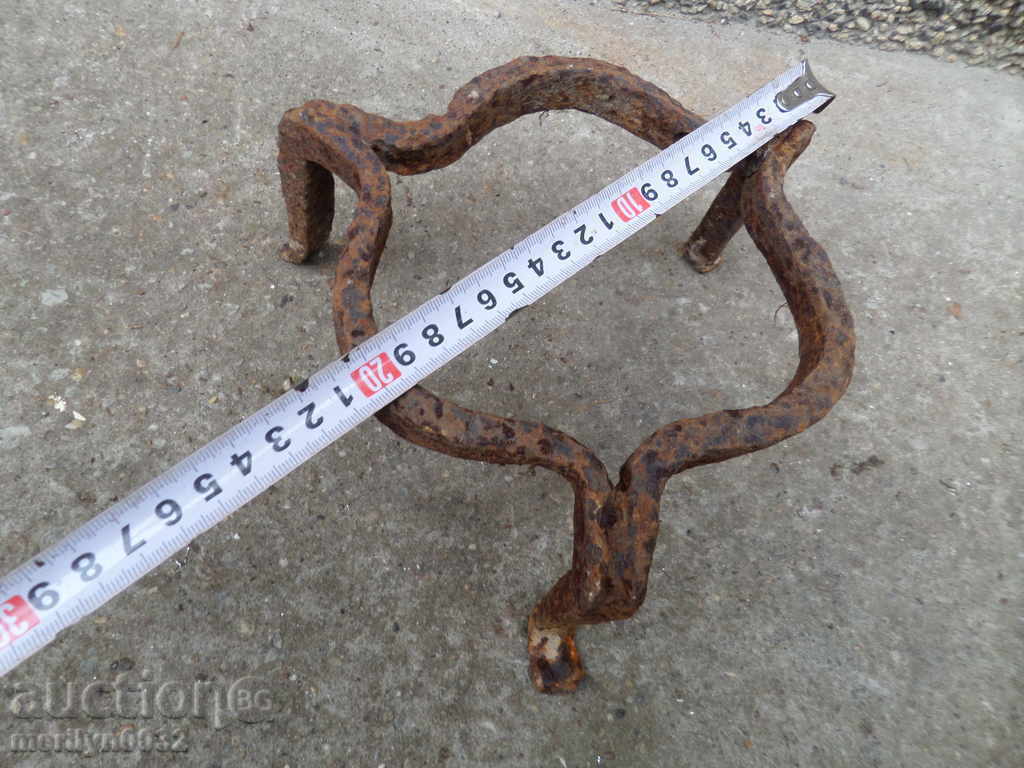 Auction An old forged sack, fireplace, grill, wrought iron Auction An old forged sack, fireplace, grill, wrought iron