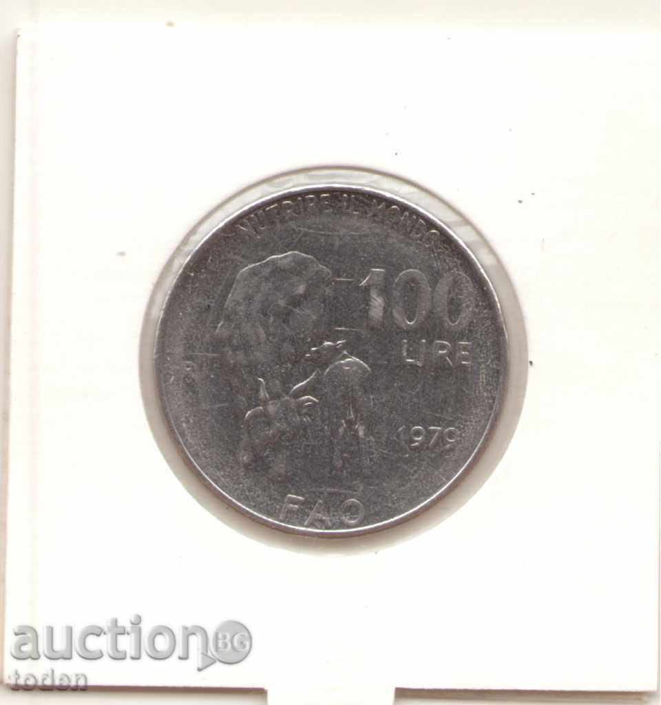 Italy-100 Lire-1979 R-KM# 106-FAO