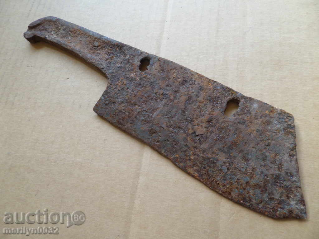 Old forged saber, ax, pole, knife, machete with price 36.00 BGN | € 18.41 Old forged saber, ax, pole, knife, machete with price 36.00 BGN | € 18.41