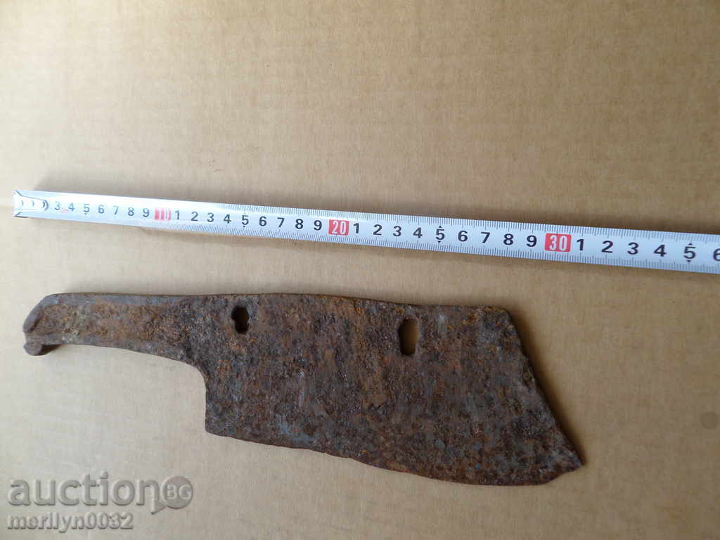 Old forged saber, ax, pole, knife, machete - 5 Old forged saber, ax, pole, knife, machete - 5