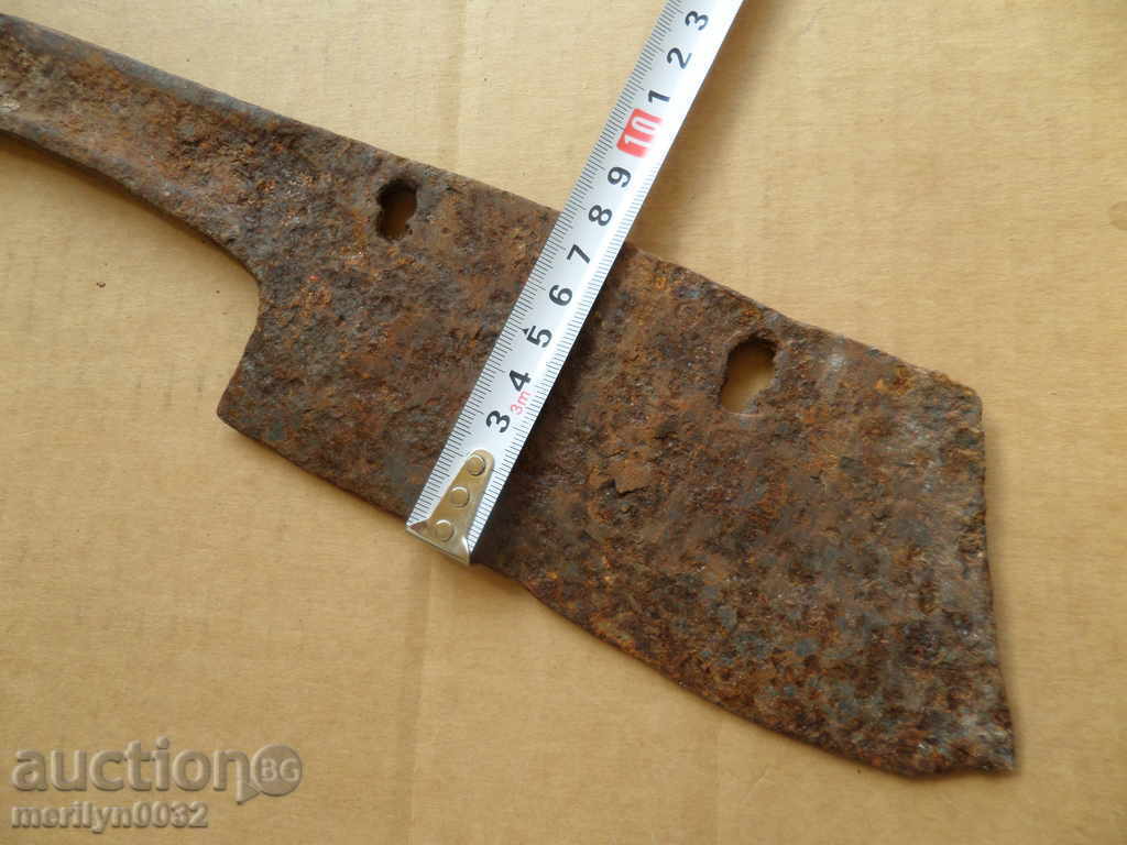 Old forged saber, ax, pole, knife, machete - 6 Old forged saber, ax, pole, knife, machete - 6