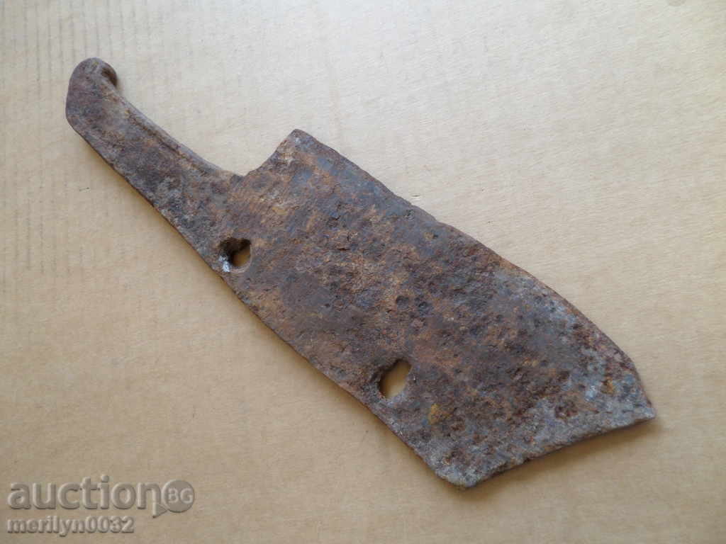 Old forged saber, ax, pole, knife, machete - 7 Old forged saber, ax, pole, knife, machete - 7