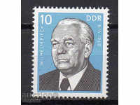 1975. GDR. Wilhelm Pieck.