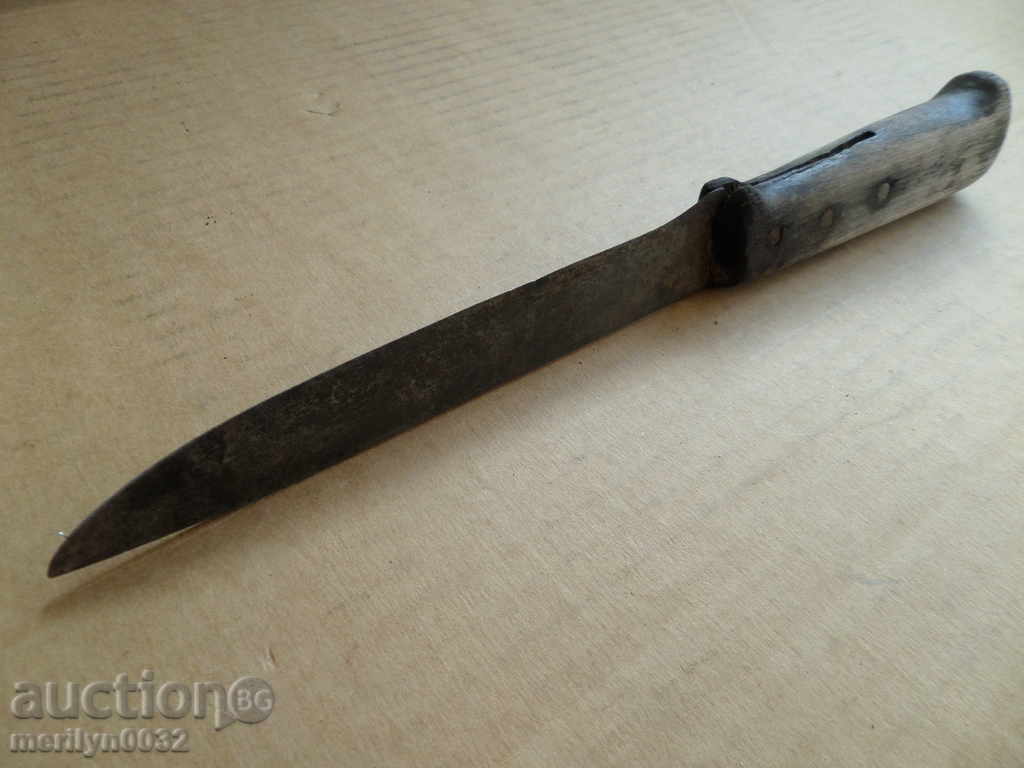 Auction  Old butcher knife blade dagger