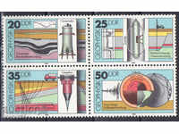 1980. GDR. Geological studies. Block of 4 brands.