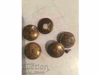 very old military buttons