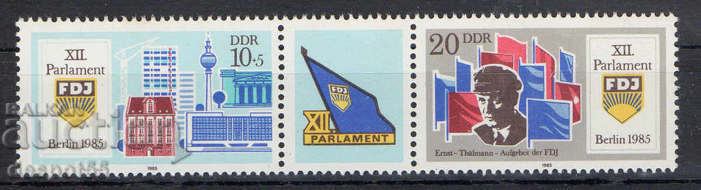 1985. GDR. Parlamentul Tinerilor.