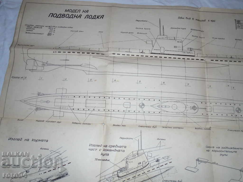 MODEL OF RIDING LODKA -SEMERDJIEV / P.YARTSEV - 1954 - RRR - 6 MODEL OF RIDING LODKA -SEMERDJIEV / P.YARTSEV - 1954 - RRR - 6