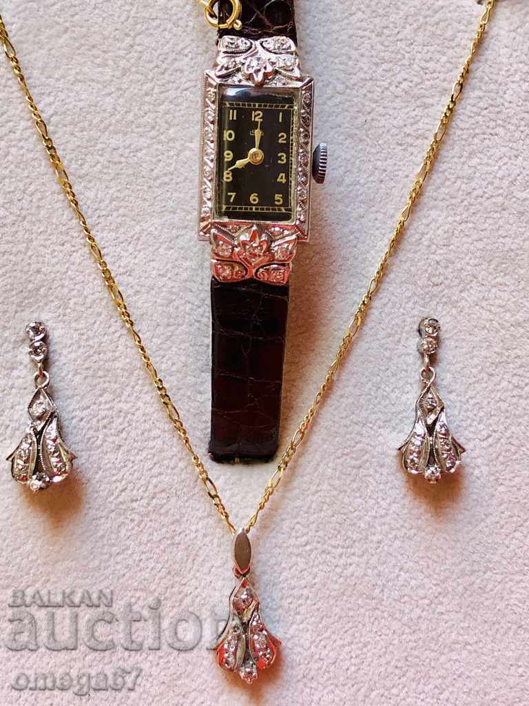 Delivery of Platinum with diamonds Gold Platinum Diamonds Ladies watch