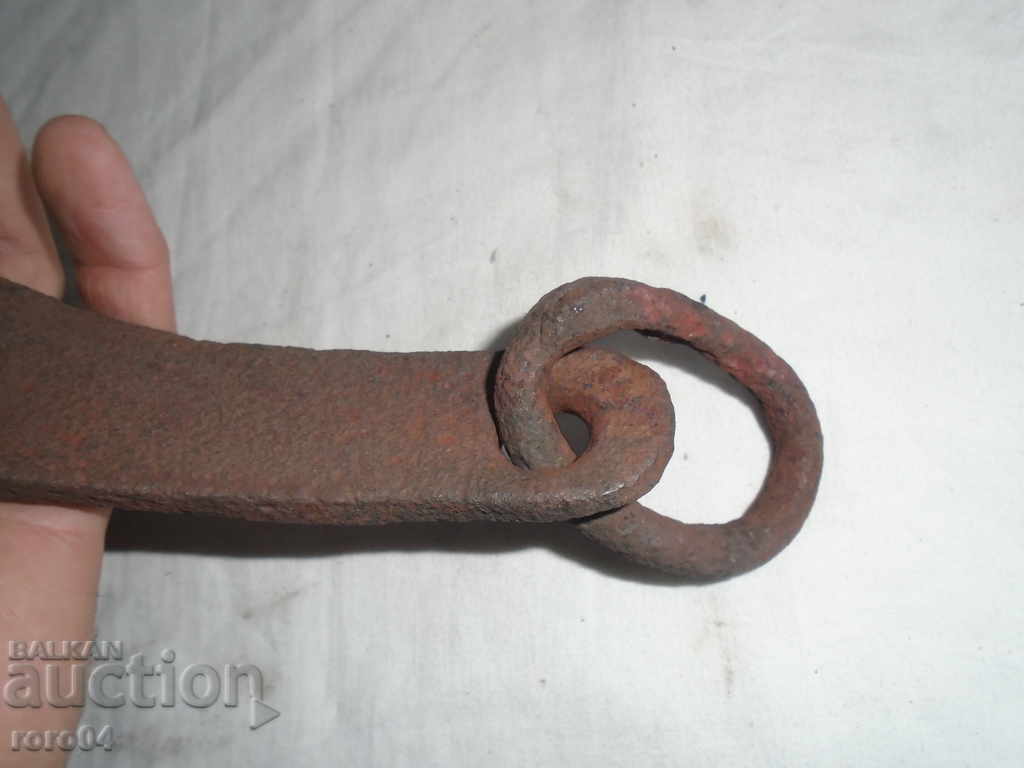 OLD HAND FORGED BRAKE FOR WHEEL TROLLEY - 5 OLD HAND FORGED BRAKE FOR WHEEL TROLLEY - 5