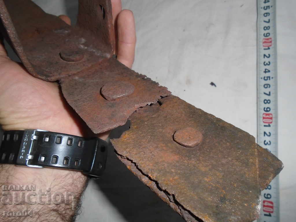 OLD HAND FORGED BRAKE FOR WHEEL TROLLEY - 6 OLD HAND FORGED BRAKE FOR WHEEL TROLLEY - 6