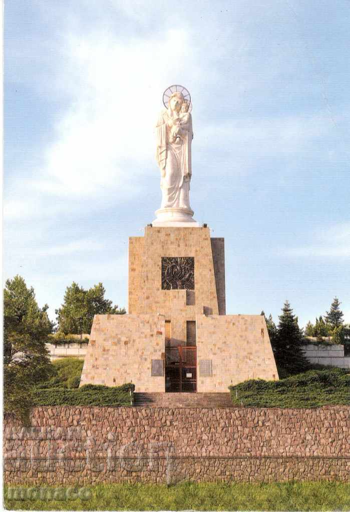Old postcard - Haskovo, Monument "St.Bogoroditsa"