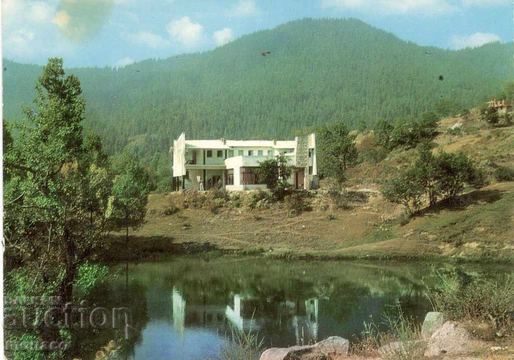 Old postcard - Smolyan, hotel near the town