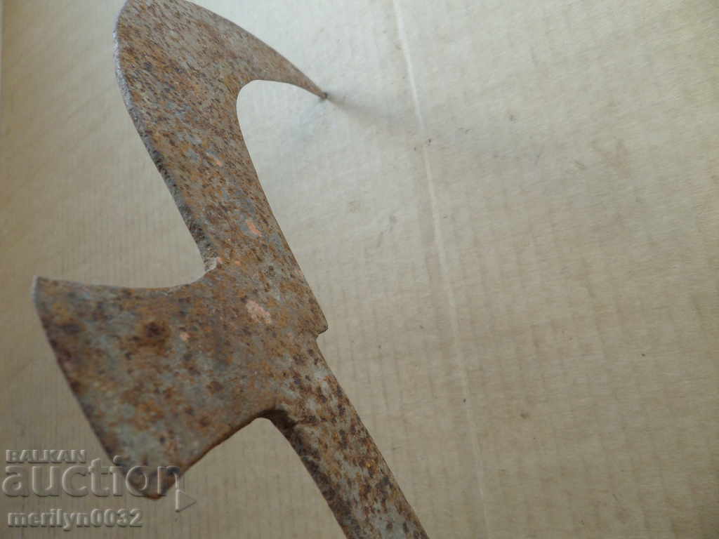 Old instrument picker with engraved wrought iron blade - 6 Old instrument picker with engraved wrought iron blade - 6