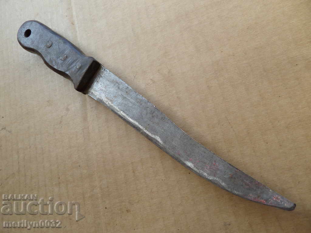 An old knifeless knife with a bakelite knife handle, a dagger