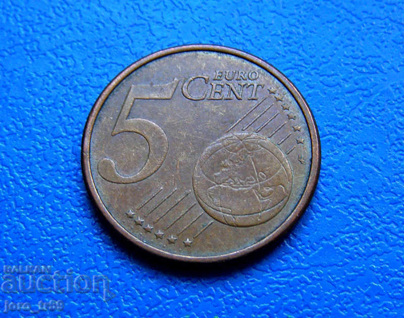 Spain 5 euro cent Euro cent 2007 with price 0.35 BGN | € 0.18 Spain 5 euro cent Euro cent 2007 with price 0.35 BGN | € 0.18