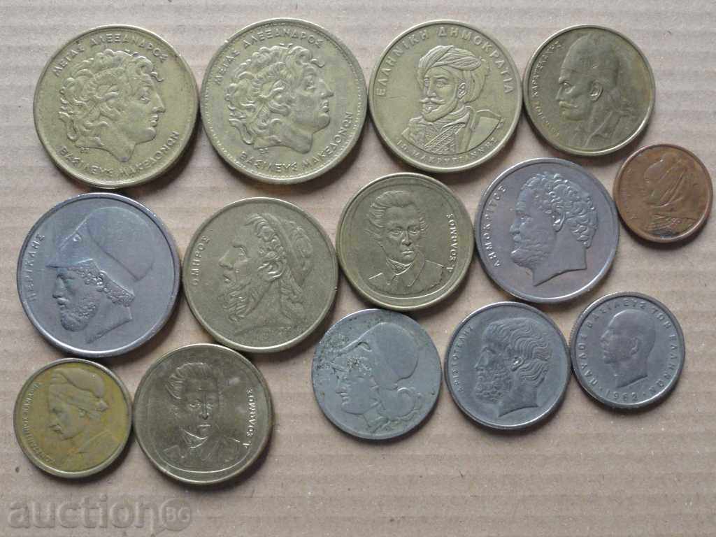 Auction Greece - Lot coins (14 pieces) Auction Greece - Lot coins (14 pieces)