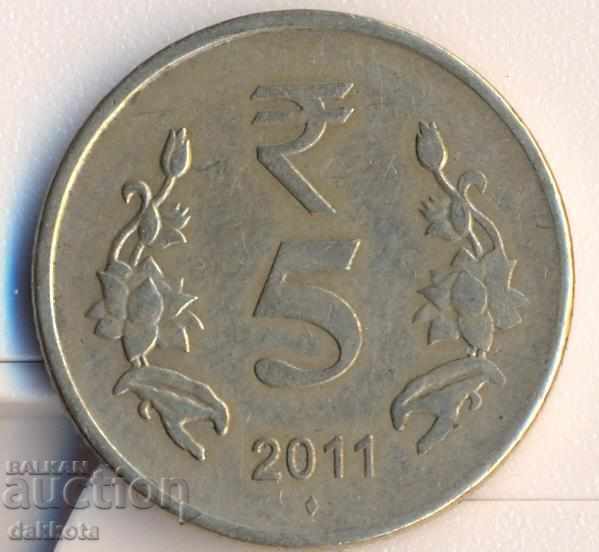 India 5 Rupees 2011