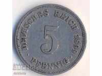 Германия 5 пфенига 1899а