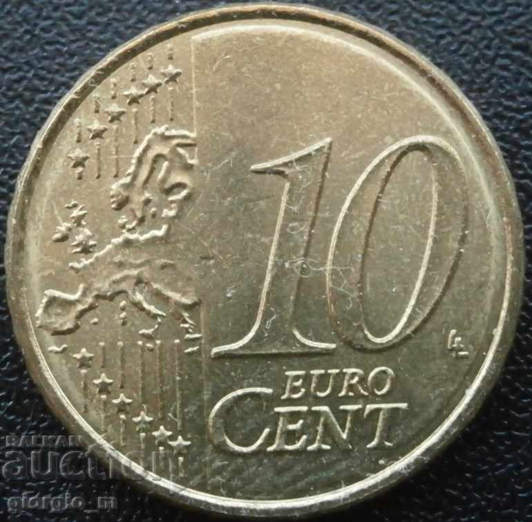 10 λεπτά του ευρώ το 2011 στην Ισπανία