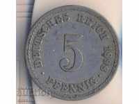 Германия 5 пфенига 1898а