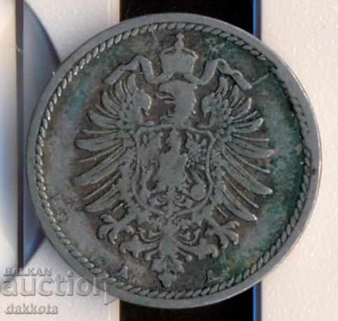 Γερμανία 5 εκατοστά του μάρκου 1876a με τιμή 4.00 BGN | € 2.05