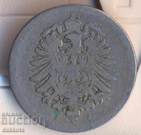 Γερμανία 5 εκατοστά του μάρκου 1875j με τιμή 3.00 BGN | € 1.53