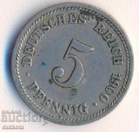 Germania 5 pfennigi 1900d