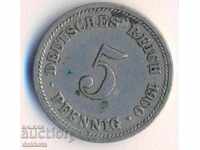 Germania 5 pfennigi 1900d
