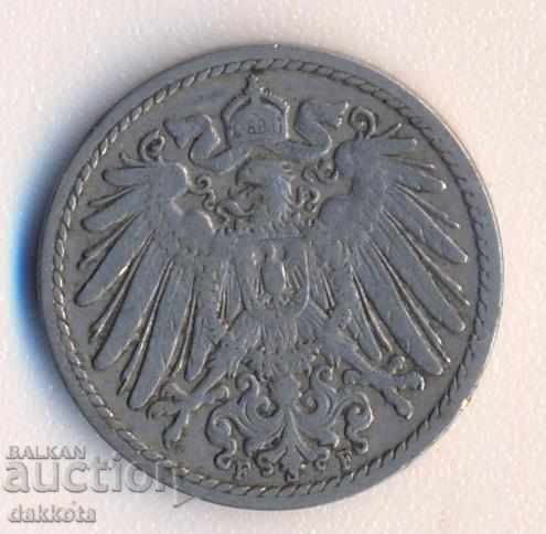 Germany 5 pf 1900f with price 3.50 BGN | € 1.79
