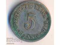 Германия 5 пфенига 1910f