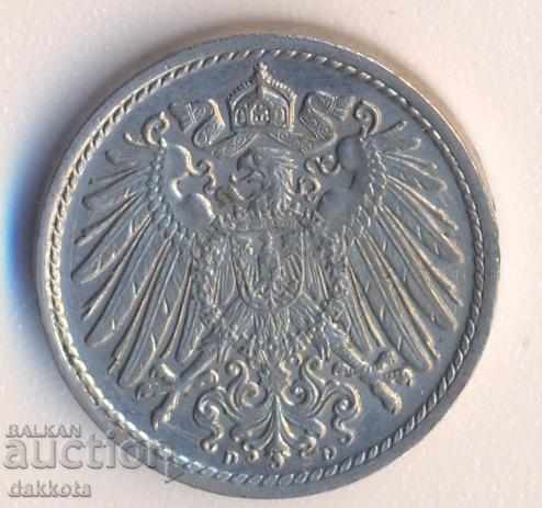 Germania 5 pfennig 1908d cu preț € 4.00 | 7.82 BGN