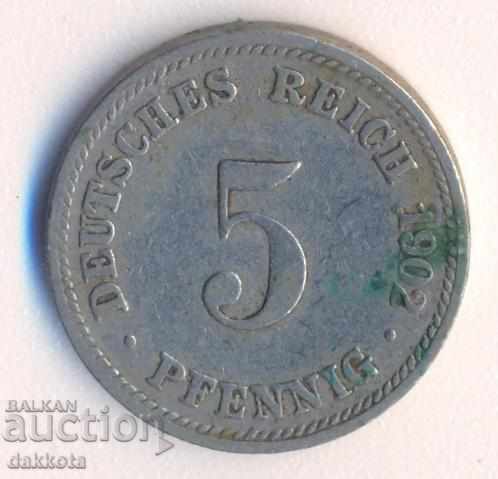 Германия 5 пфенига 1902d Германия 5 пфенига 1902d