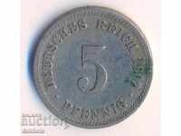 Германия 5 пфенига 1902d