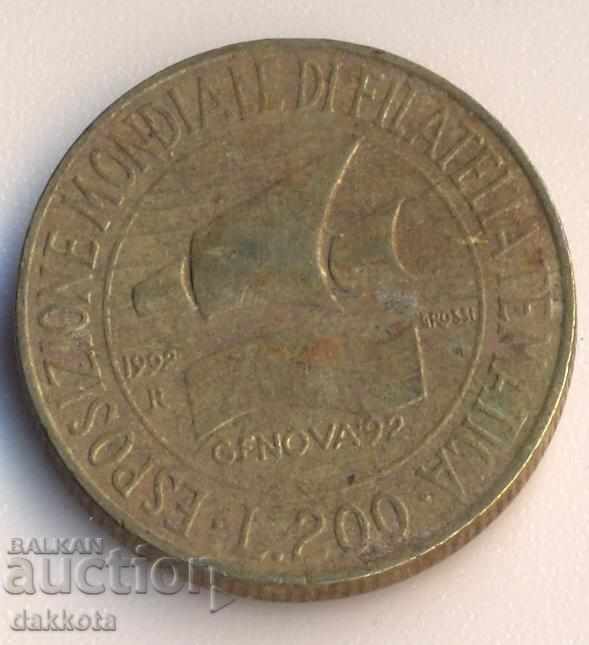 Italy 200 pounds 1992