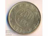 Италия 200 лири 1995 година