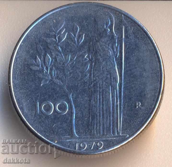 Италия 100 лири 1979 година