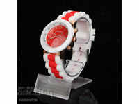 New ladies watch in red and white fashionable fashion ladies
