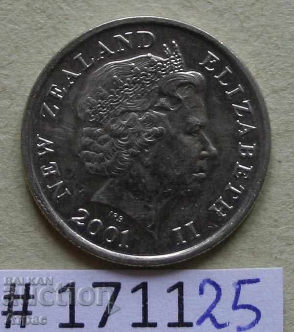 5 cenți 2001 Noua Zeelandă cu preț € 0.77 | 1.51 BGN