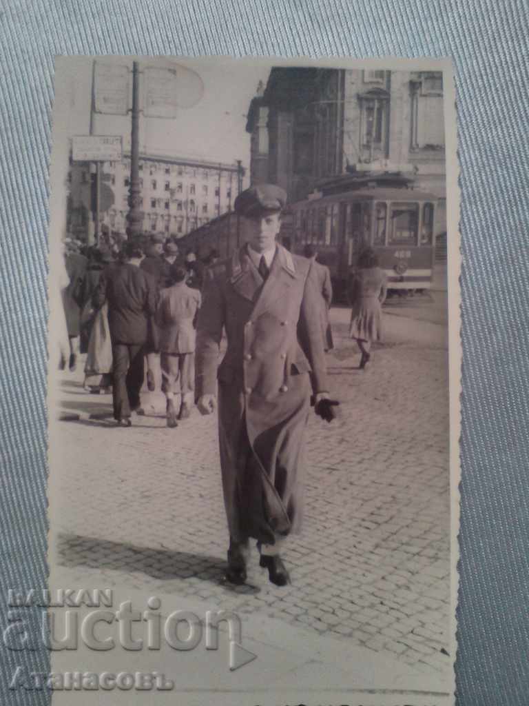 Стара снимка Немски офицер София 1941 г.