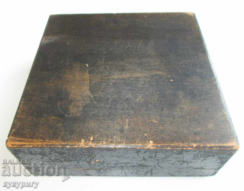 old wooden box intarsia cavalry Kingdom of Bulgaria - 7