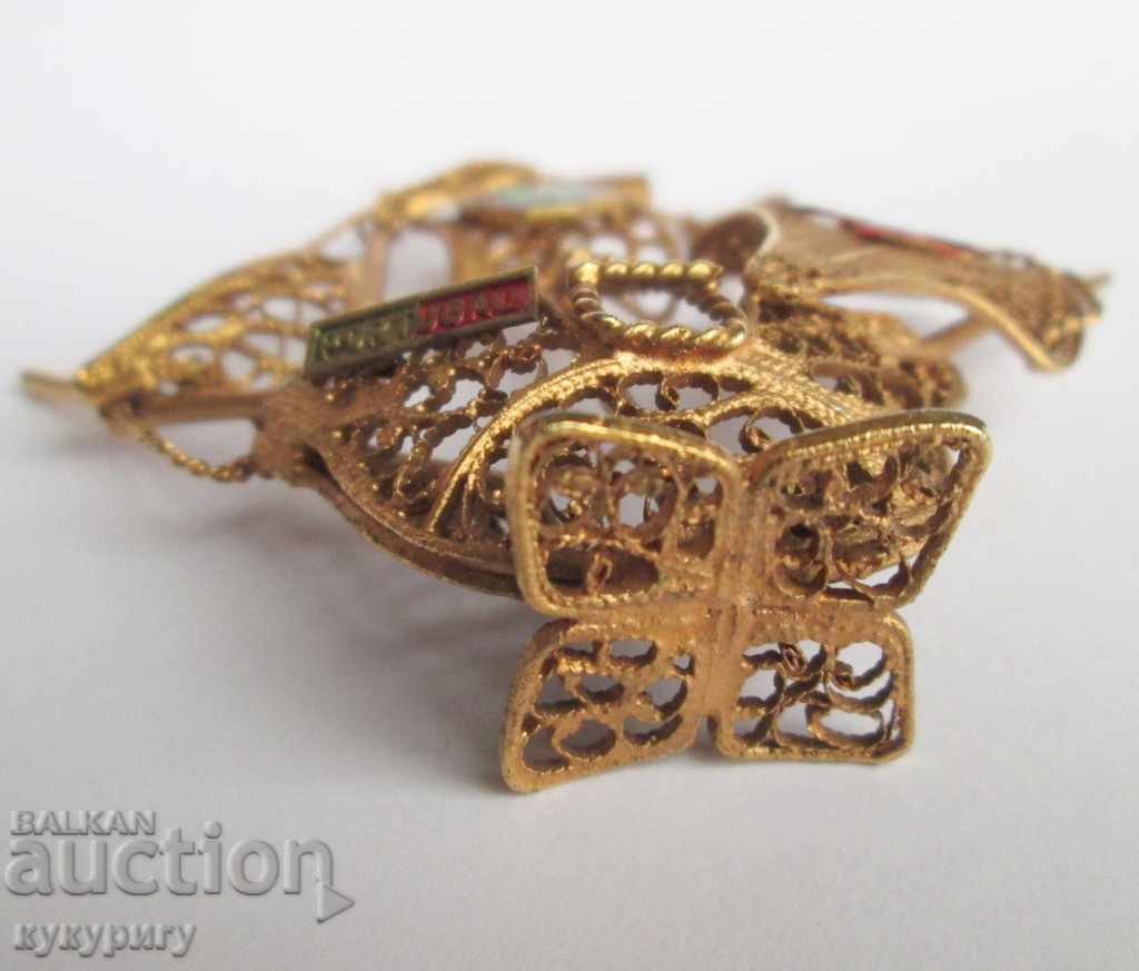 a small canvas ship with a gold-plated hand-made filigree - 5 a small canvas ship with a gold-plated hand-made filigree - 5