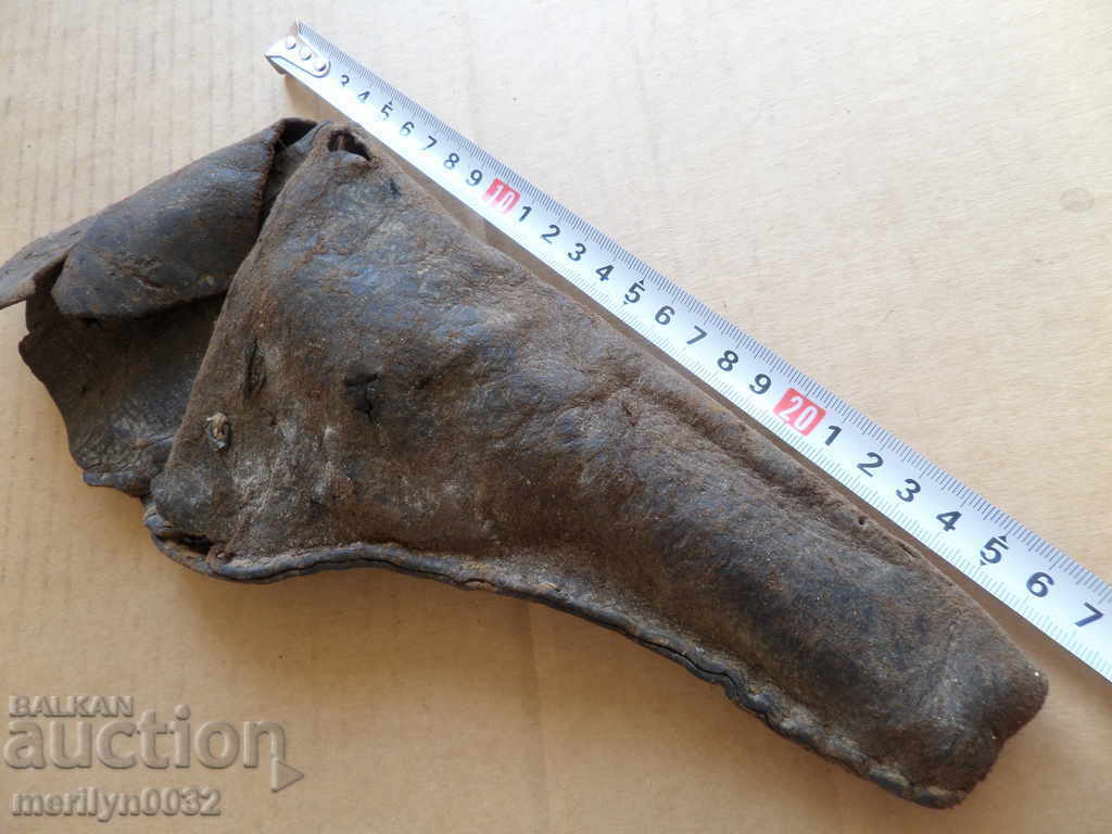 toc din piele pentru revolver belgian Smith - 5