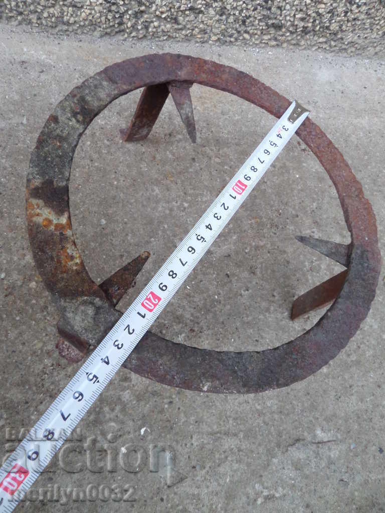 Delivery of An old forged sack, fireplace, grill, wrought iron Delivery of An old forged sack, fireplace, grill, wrought iron