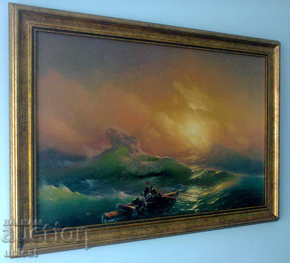 The ninth shaft, Aivazovsky, painting, exact copy of the original The ninth shaft, Aivazovsky, painting, exact copy of the original