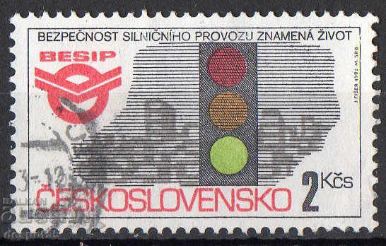 1992. Чехословакия. Безопасност на движението.